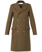 Saint Laurent Military Double-breasted Wool Coat - Lyst