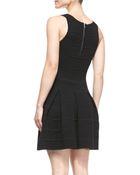 Milly Ottoman Pleated Stretch Dress - Lyst