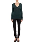 Barneys New York Cashmere Knit Sweater - Lyst