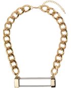 Topshop Mega Tube Necklace - Lyst