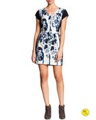 Banana Republic Factory Cap-Sleeve Colorblock Dress - Lyst