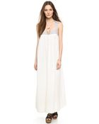 Free People Soft Structured Maxi Dress - Ivory - Lyst