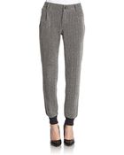 Free People Herringbone Track Pants - Lyst