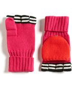Kate Spade Contrasting Pop-top Wool Mittens - Lyst