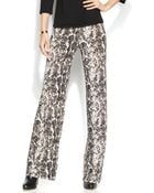 Inc International Concepts Petite Snakeskin-Print Wide-Leg Soft Pants - Lyst