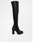 Carvela Kurt Geiger Want Over The Knee Grunge Sole Boots - Lyst