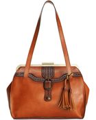 Patricia Nash Burnished Lame Satchel - Lyst