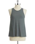 French Connection Striped Shell - Lyst
