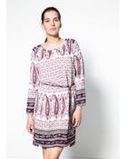 Violeta By Mango Cashmere Print Dress - Lyst