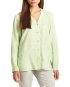 Eileen Fisher Linen Oversized Button-Down Shirt - Lyst