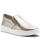 Michael Kors Breck Metallic Embossed-Leather Slip-On - Lyst
