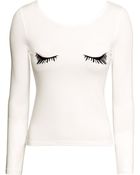 H&M Jersey Top - Lyst