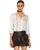 Etoile Isabel Marant Oria Printed Silk Shirt - Lyst