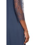 Mason by Michelle Mason Lace Yoke Shift Dress - Lyst