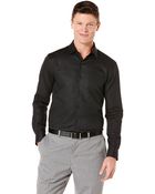 Perry Ellis Textured Collar Sport Shirt - Lyst