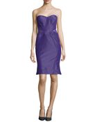 Zac Posen Strapless Cross-Seam Dress - Lyst