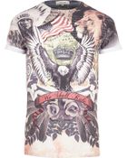 River Island Brown Tribal Printed T-Shirt - Lyst