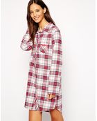 Esprit Plaid Night Shirt - Lyst
