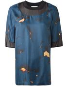 3.1 Phillip Lim Burnt Print Blouse - Lyst