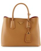 Prada Saffiano Cuir Small Double Bag - Lyst