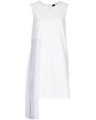 Topshop Hybrid Pleated Panel Shift Dress By Boutique - Lyst
