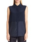 The Row Silk & Cotton Terri Top - Lyst