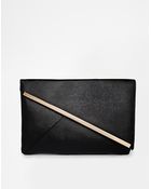 Asos Slanted Bar Clutch Bag - Lyst