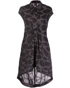 Y-3 Printed Shirt Dress - Lyst