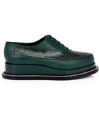 Jil Sander Rivera Leather Brogues - Lyst