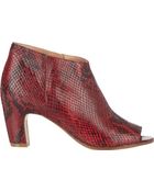 Maison Martin Margiela Peep-Toe Side-Zip Ankle Boots - Lyst