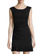 Betsey Johnson Side-Ruched Dress - Lyst
