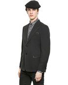 Dolce & Gabbana Double Wool Jersey Jacket - Lyst