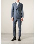 Tagliatore Striped Blazer - Lyst