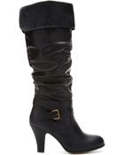 Forever 21 Heeled Knee-High Boots - Lyst