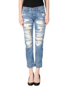 Nsf Denim Trousers - Lyst
