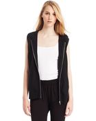 Kenneth Cole Megan Hooded Sweatshirt Vest - Lyst