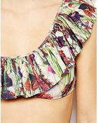 Mouille' Naomi Frill One Shoulder Bikini Top - Lyst