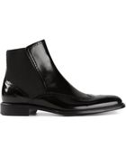 Dolce & Gabbana Brogue Chelsea Boots - Lyst