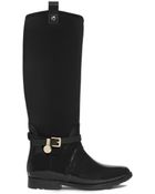 Michael Kors Charm Stretch-Top Rubber Rain Boot - Lyst