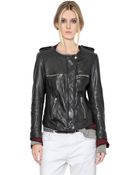 Etoile Isabel Marant Nappa Leather Moto Jacket - Lyst