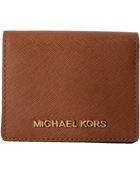 MICHAEL Michael Kors Jet Set Travel Flap Card Holder - Lyst