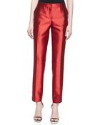 Michael Kors Samantha Slim Shantung Pants - Lyst