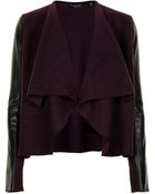 Ted Baker Leather Trim Wrap - Lyst