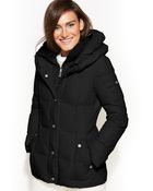 DKNY Pillowcollar Down Puffer Coat - Lyst