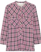 Etoile Isabel Marant Nelson Plaid Woven Silk Shirt - Lyst