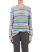 The Elder Statesman Stripe Picasso Pullover Sweater - Lyst