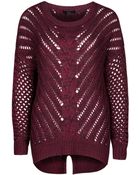 Dex Open Knit Sweater - Lyst
