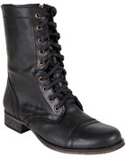 Steve Madden Troopa Laceup Boots - Lyst