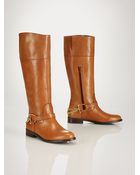 Lauren by Ralph Lauren Jacqui Chain Riding Boot - Lyst