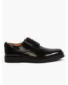 Purified Men'S Black Polished Leather Derby Shoes - Lyst